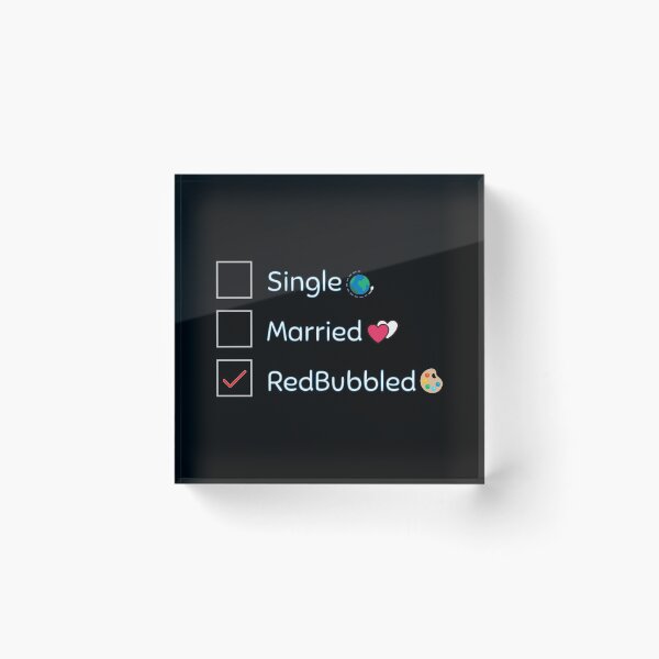 Item preview, Marital Status - Single | Married | Redbubbled designed and sold by kalud-zoldyck.