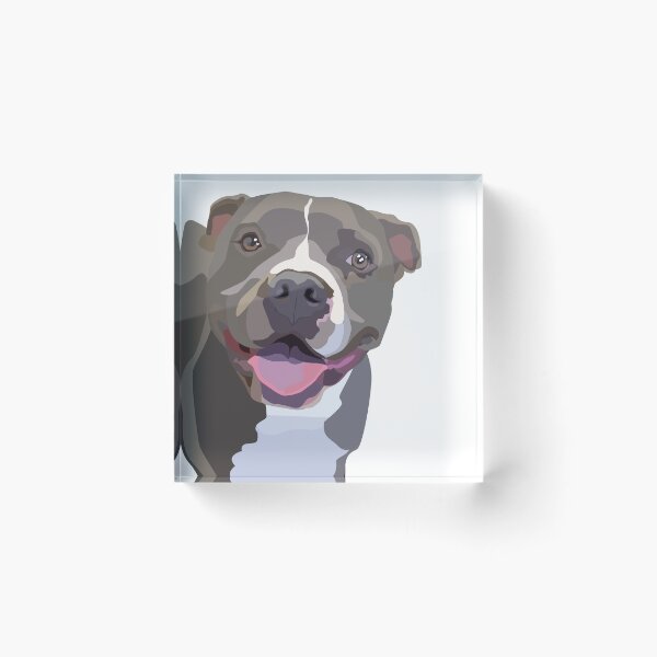 Item preview, Happy Pit Bull designed and sold by bilesandstiles.