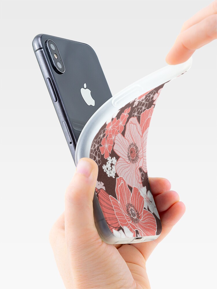 Alternate view of Coral Poppies iPhone Case & Cover