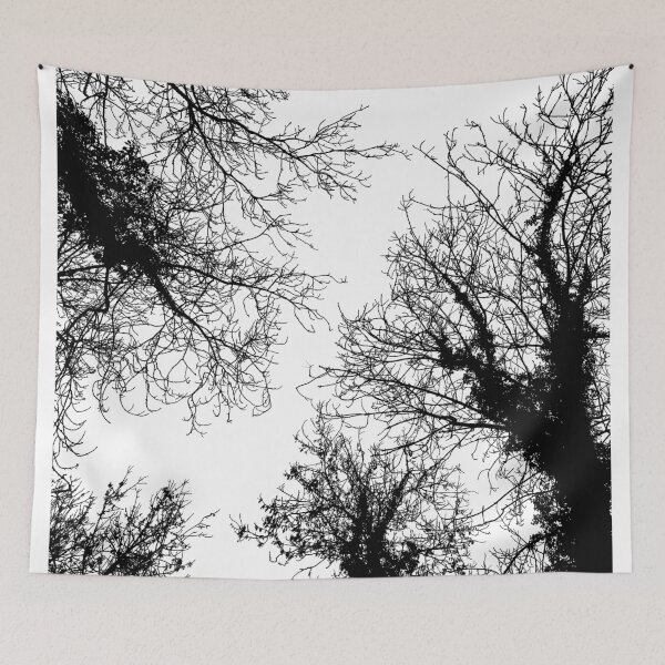 Item preview, Winter trees silhouette black and white designed and sold by Andrea Harz.