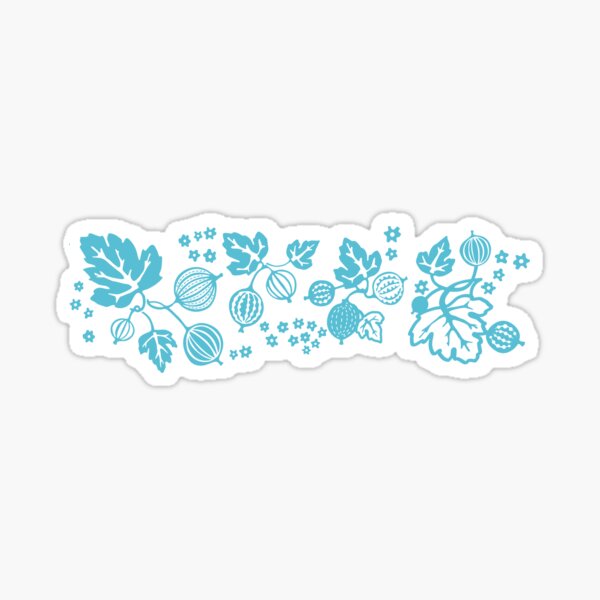 Download Vintage Pyrex Pattern Butterprint Turquoise Blue Sticker By Smokykitten Redbubble