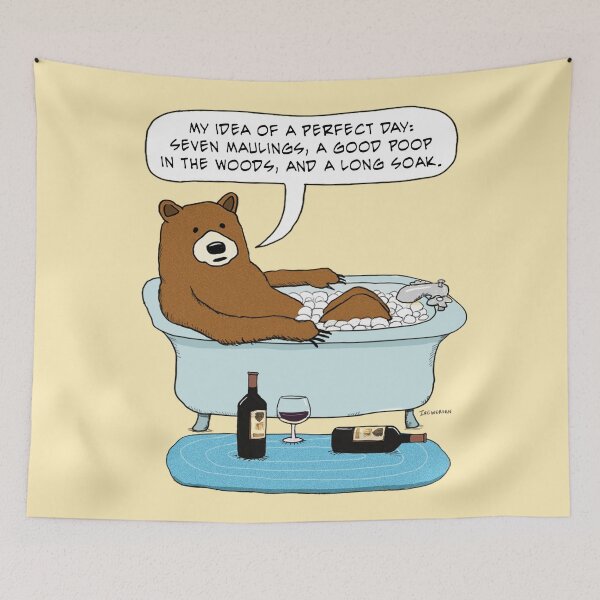 Item preview, Bear Enjoys a Perfect Day designed and sold by capscratch.