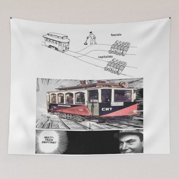 Item preview, Anarchist Trolley Problem designed and sold by AntiCommodities.