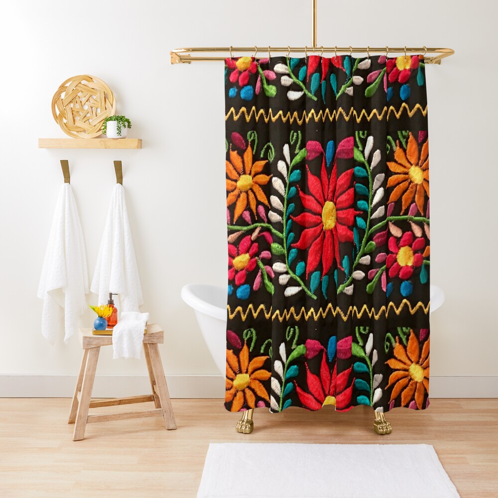 Disover Spanish Flowers | Shower Curtain