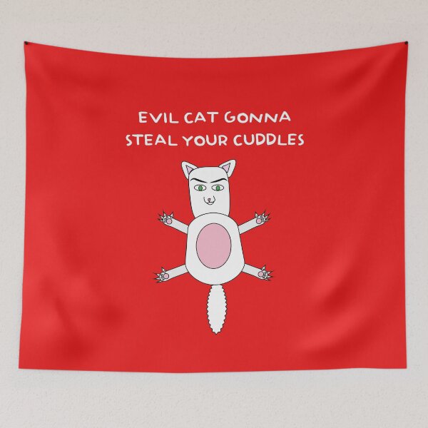 Item preview, Evil Cat Gonna Steal Your Cuddles designed and sold by womanpowertees.