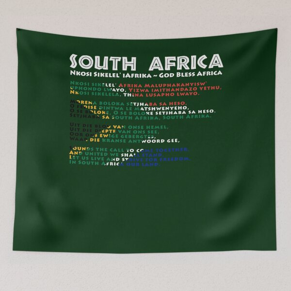 Item preview, South Africa Flag & Anthem designed and sold by d247.
