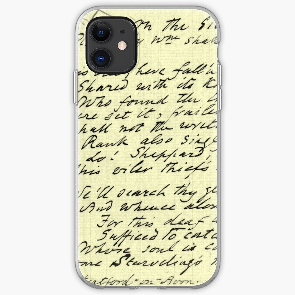 Literary Manuscript iPhone Case & Cover
