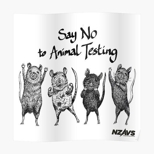 Say No to Animal Testing - Purita Mok Poster