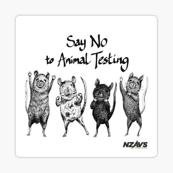 Say No to Animal Testing - Purita Mok Sticker