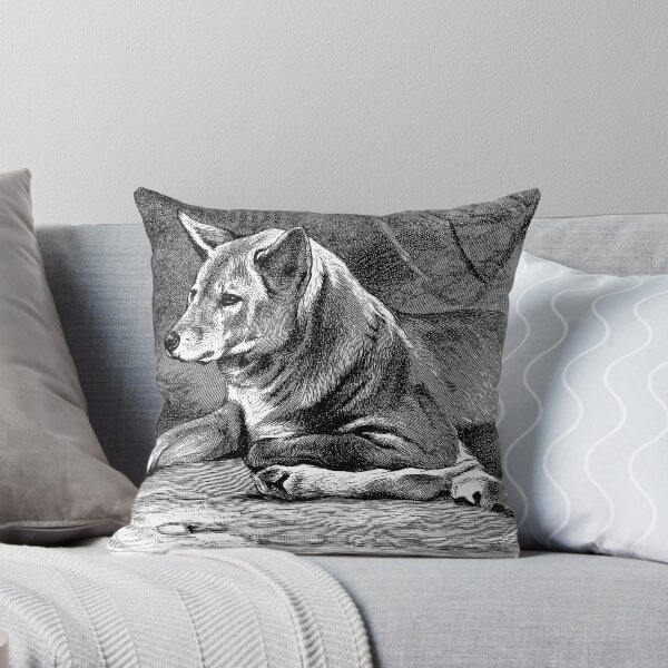 Item preview, Black and white illustration of the Dingo designed and sold by marmur.