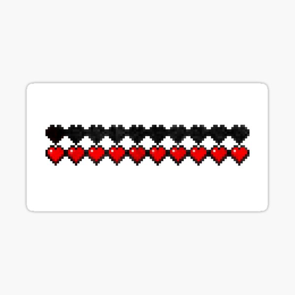 Health Bar Stickers Redbubble - roblox how to remove the health bar