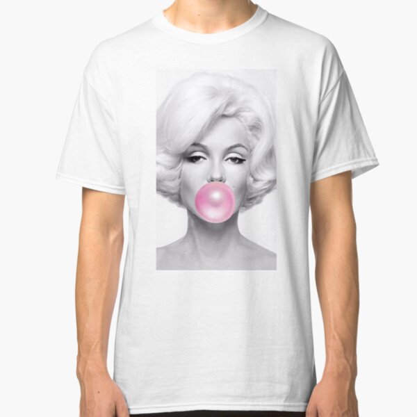 Black and White marilyn monroe Gum Classic T-Shirt
