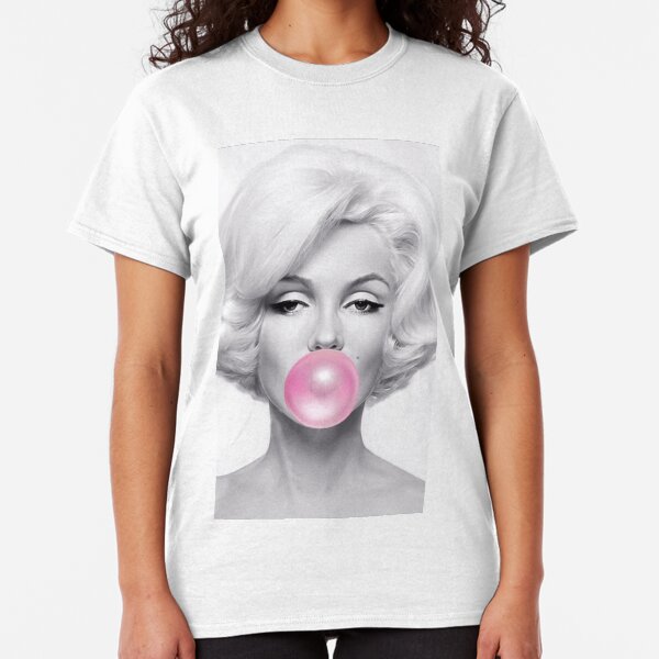 Black and White marilyn monroe Gum Classic T-Shirt