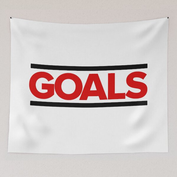 Item preview, Goals - Red Goals Design with black lines designed and sold by theseriousone.