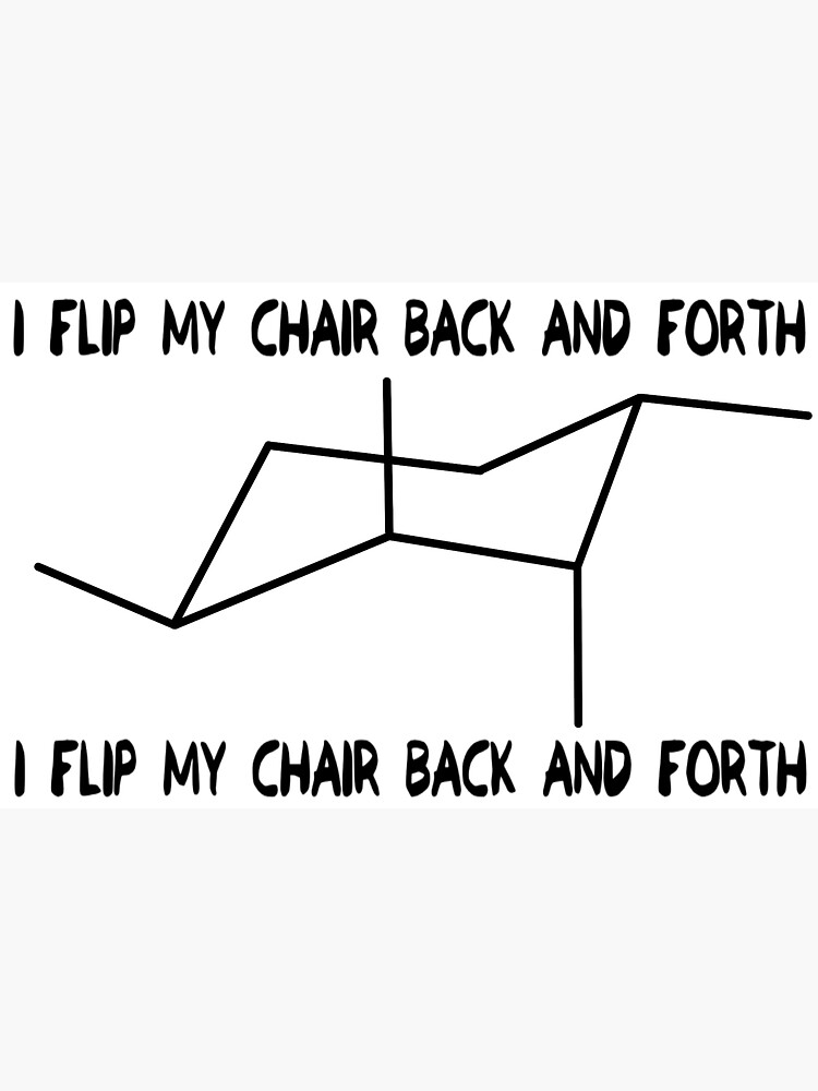 Chemistry Chair Flip" Sticker for Sale by MAMOR99 Redbubble
