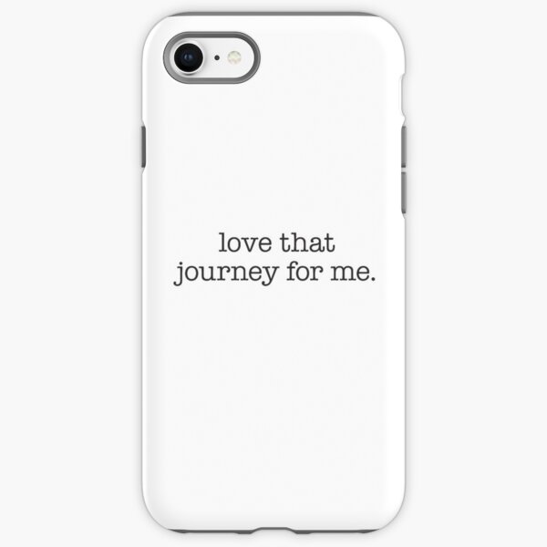 Love that journey for me – black typewriter type iPhone Tough Case
