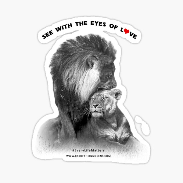 See With The Eyes of Love Sticker