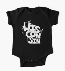 Wisconsin Design 5 Short Sleeve Baby One-Piece