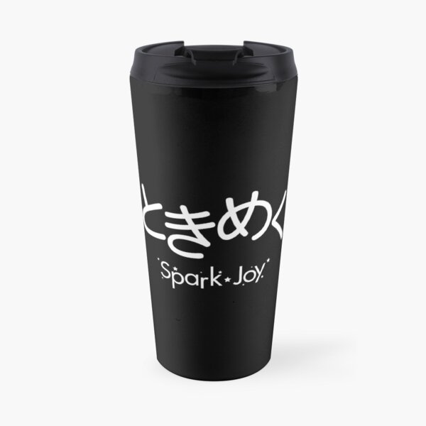 Tokimeku (Spark of Joy) - White Typography version Travel Mug