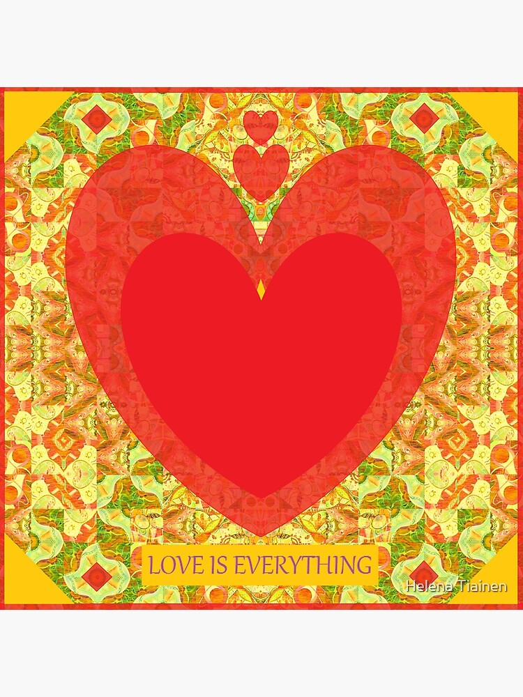 Thumbnail 2 of 2, Greeting Card, Love Is Everything designed and sold by helenatiainen.