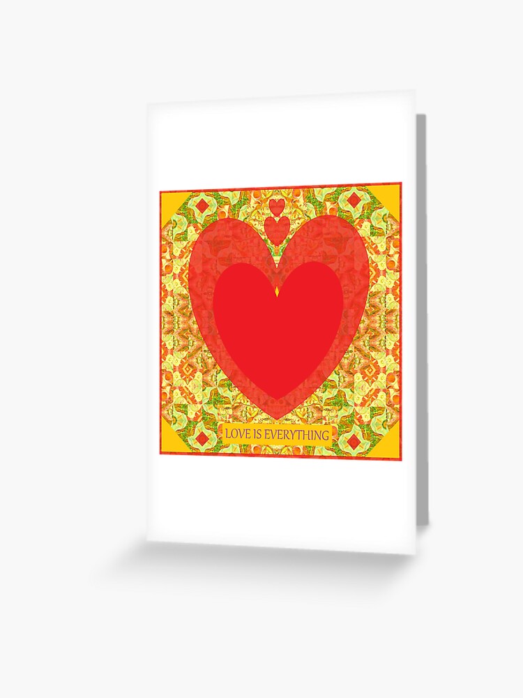 Thumbnail 1 of 2, Greeting Card, Love Is Everything designed and sold by helenatiainen.