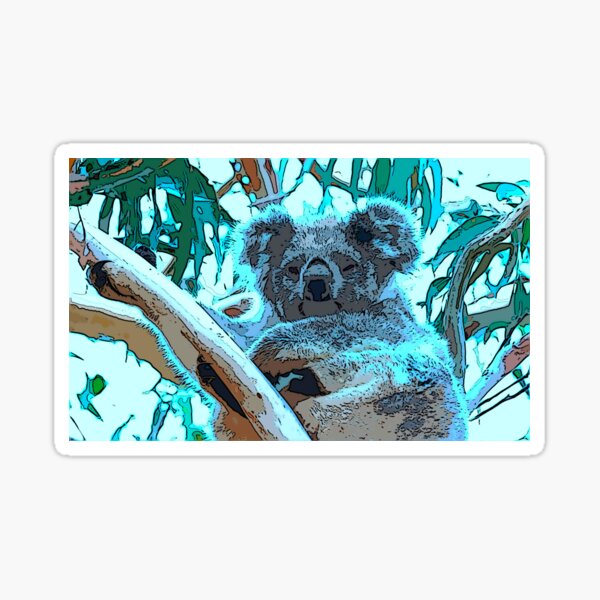 Sleepyhead koala Sticker