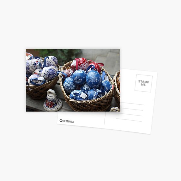 Hand-painted Hungarian Easter Eggs Postcard