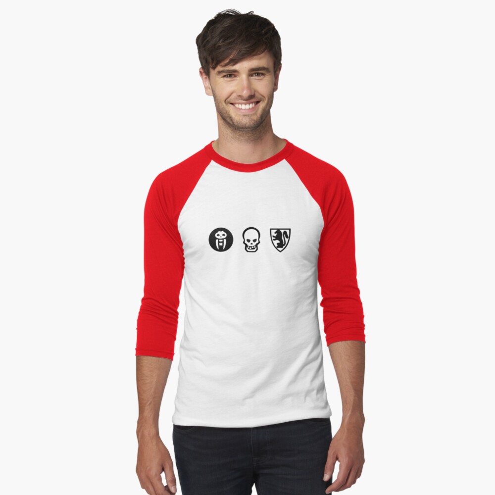 Item preview, Baseball ¾ Sleeve T-Shirt designed and sold by ATOMICBRAIN.