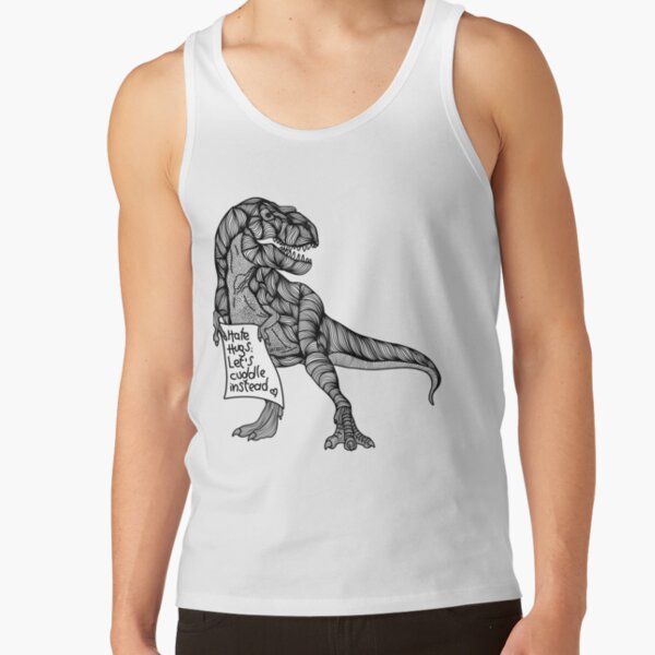 T-Rex hates hugs Tank Top