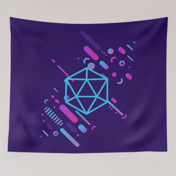 Item preview, Cyberpunk Neon D20 Dice Tabletop RPG designed and sold by pixeptional.