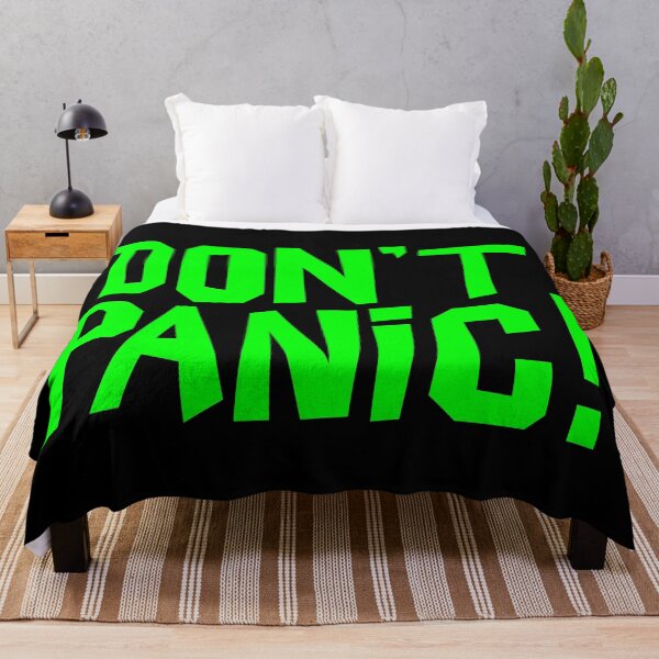 Item preview, NDVH Don't Panic - Green 1 H2G2 designed and sold by Nik’s T-Shirts.