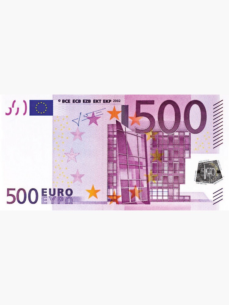 Billet De 500 Euros A Imprimer Recto Verso Sticker « Billet de 500 euros », par ArgosDesigns | Redbubble