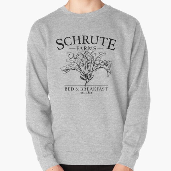 Schrute Farms Sweater Funny Saying Sweaters Schrute Farms Bed and Breakfast False Dwight Short Sleeves Gift For The Office Fans Unisex Sweatshirts