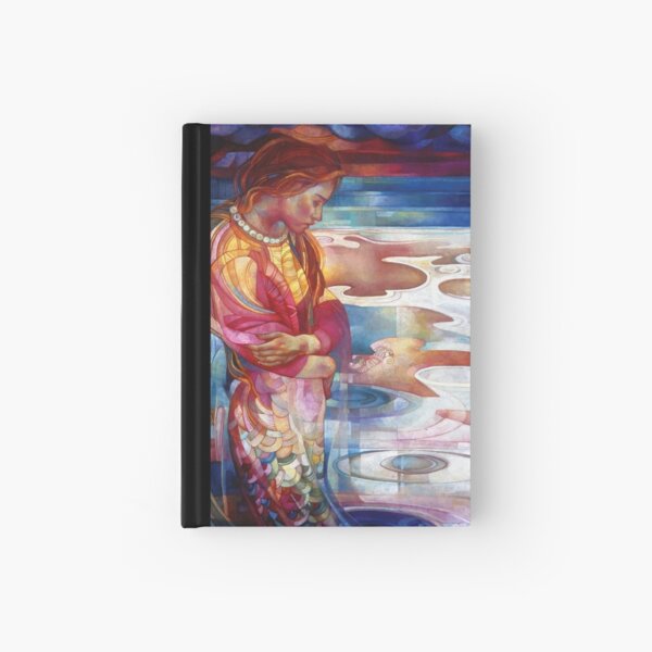 blu mermaid Hardcover Journal