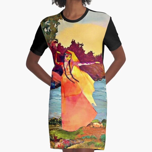 Armenian Dancer Graphic T-Shirt Dress