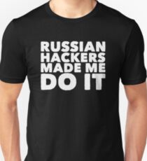 Russische Hacker ließen mich es tun - lustiger Russe Slim Fit T-Shirt