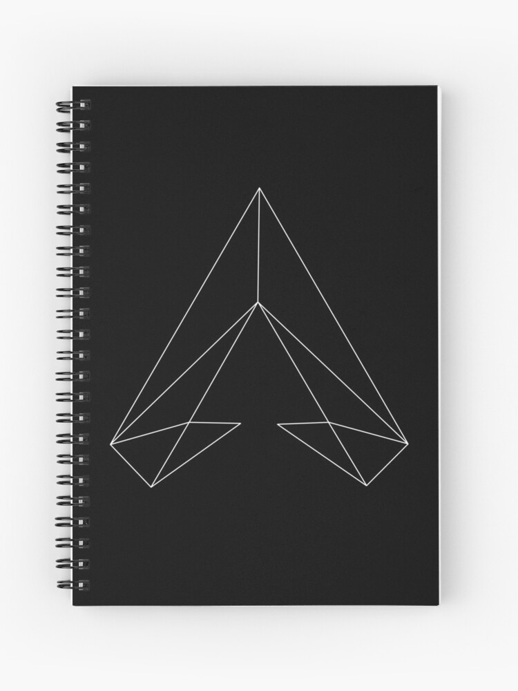Cuaderno de espiral «Estructura metálica Apex Legends Emblem | Blanco» de  rossdredge | Redbubble
