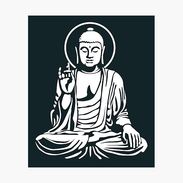 Young Buddha (white) Photographic Print