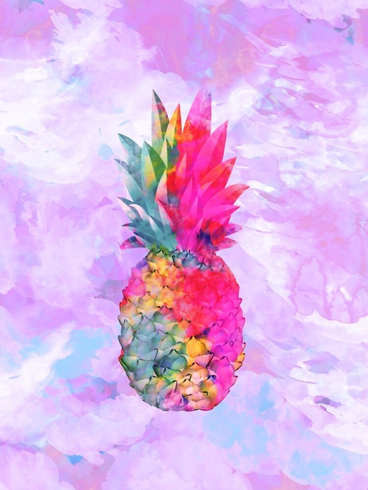 Bright Neon Hawaiian Pineapple Tropical by GirlyTrend