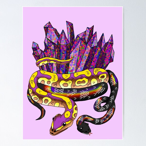 Item preview, Snake Piece #47 - Rainbow Crystals designed and sold by FieryWindWaker.
