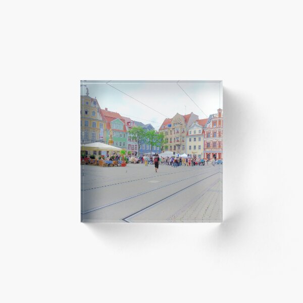 Fischmarkt, Erfurt, Thuringia, Germany Acrylic Block
