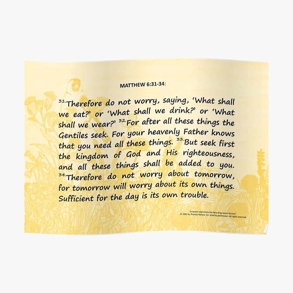 bible-verses-card-matthew-6-31-34-poster-by-eunicewilkie-redbubble