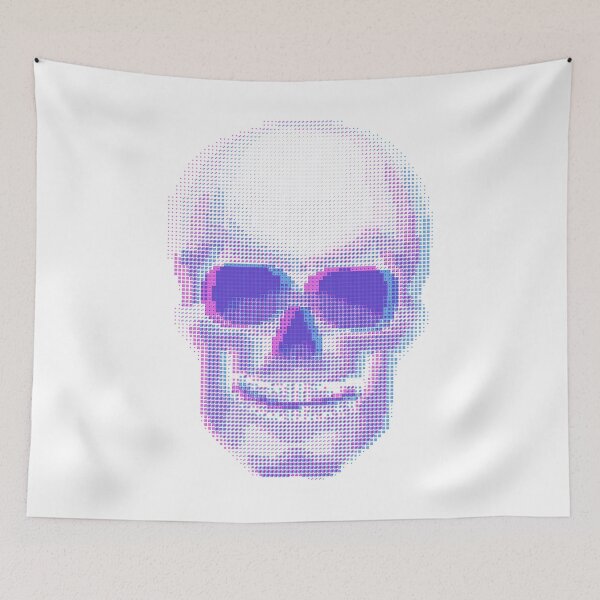 Item preview, Skull Anaglyph effect  halftone image designed and sold by Agor2012.