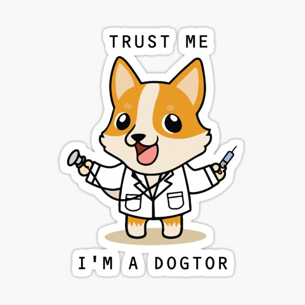 Item preview, Dogtor - Funny Corgi Dogtor designed and sold by DogsHearted.