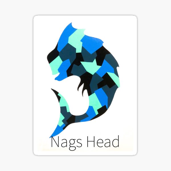 "Nags Head camo mahi " Sticker for Sale by barryknauff Redbubble