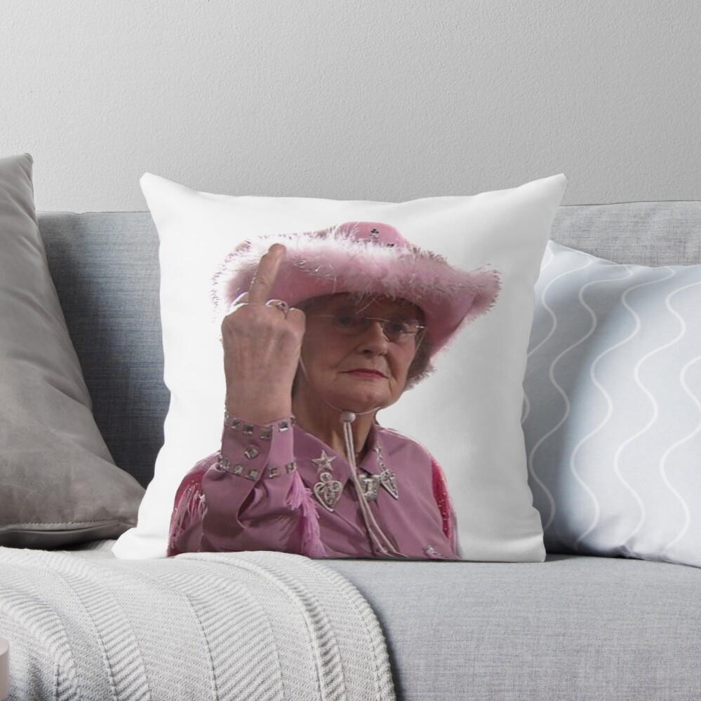 Doris Gavin & Stacey Middle Finger Throw Pillow