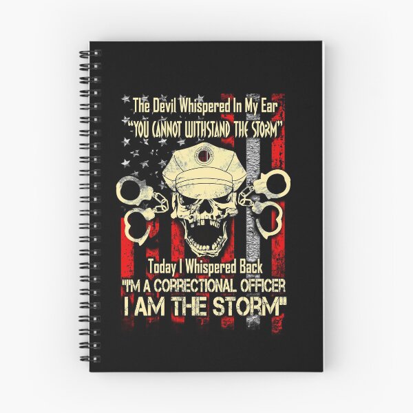 Item preview, Correctional Officer Thin Silver Line I Am The Storm American Flag Gifts designed and sold by Shoppy  Vista.