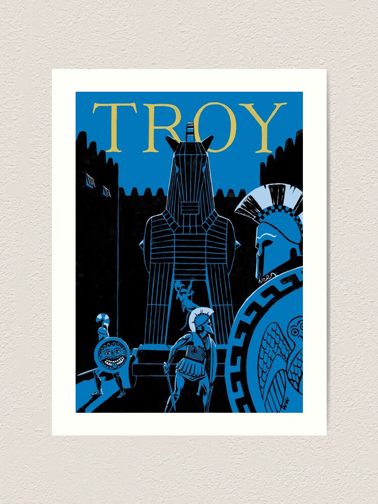 Alternate view of Troy - the Trojan Horse Art Print