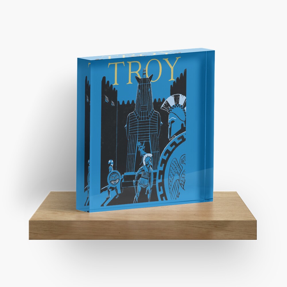 Troy - the Trojan Horse Acrylic Block