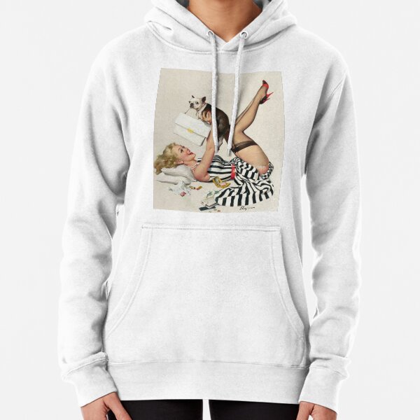 Funny vintage pin-up women Fuck it Sudadera